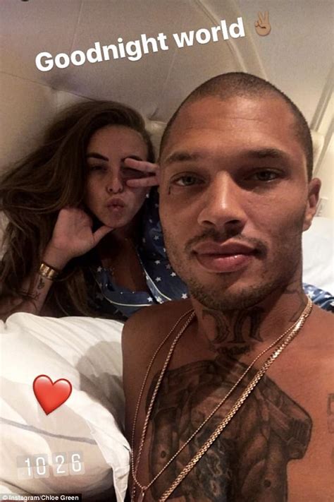 instagram chloe green|jeremy meeks selfie.